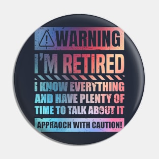 Retirement Design For Men Women Retiree Retired Retirement Pin