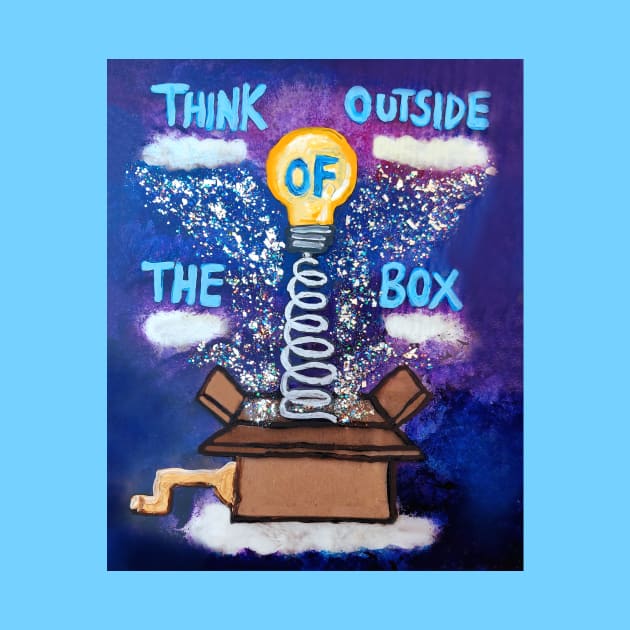 Think Outside Of The Box by Art by Deborah Camp