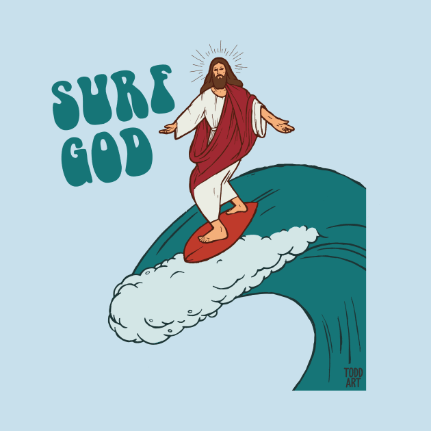 surf god by toddgoldmanart