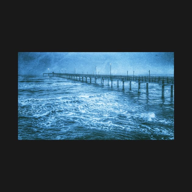 Bob Hall Pier - North Padre Island by Debra Martz