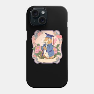 Happy Bunny Mini Rex Rabbit Girl with Graduation Day Happiness Season Phone Case