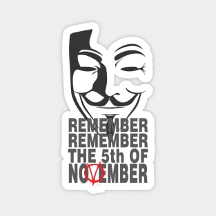 5th of November - V for Vendetta Magnet