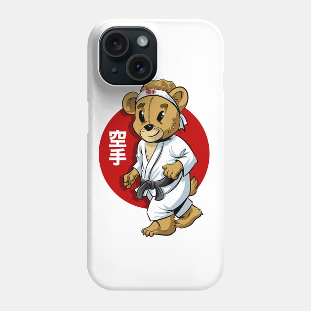 Karate Mascot Kids Club Phone Case by Black Tee Inc