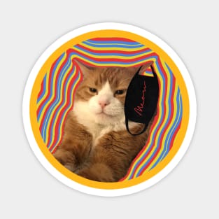 Annoyed Ginger Cat Coronavirus Magnet