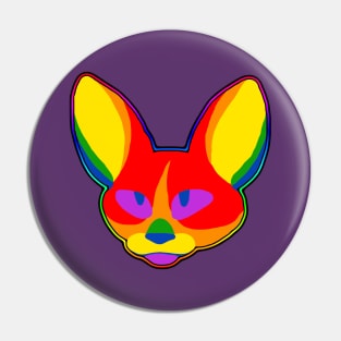 Gay pride cat Pin