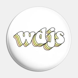 what does jesus say (yellow) Pin