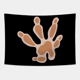 Brown rat/mouse paw print Tapestry