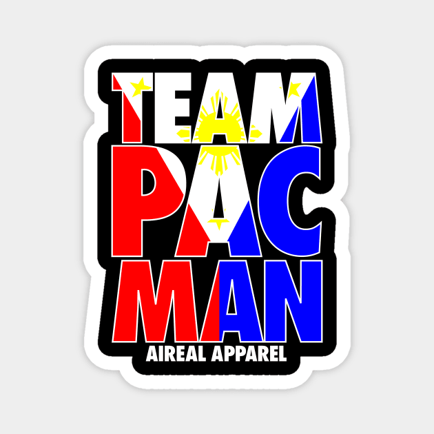 Team Manny Pacquiao Filipino Flag Magnet by airealapparel