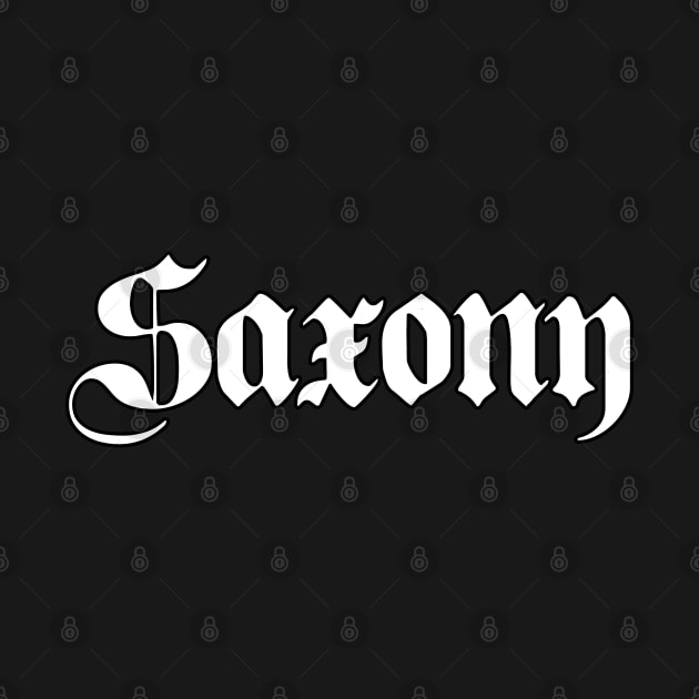 Saxony (Sachsen) written with gothic font by Happy Citizen