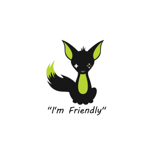 I'm Friendly (Classic Black Fox) T-Shirt