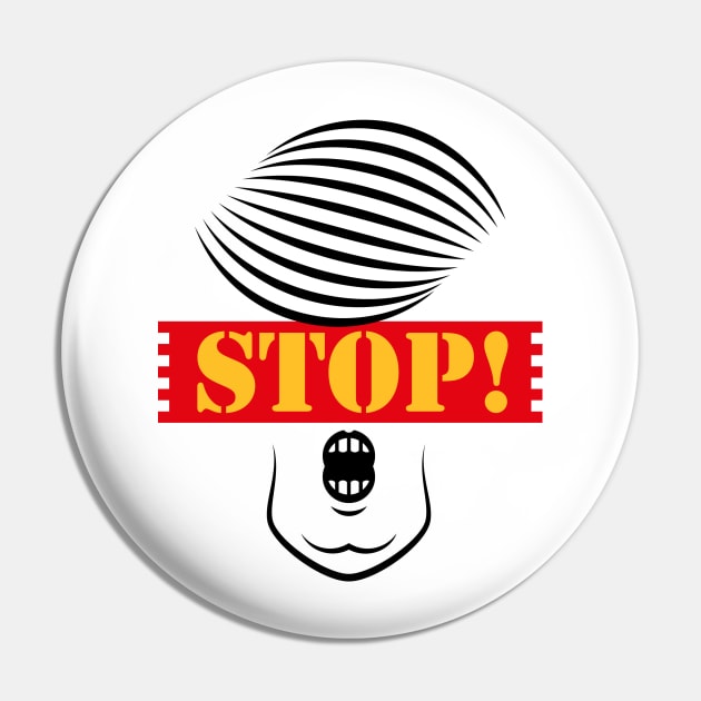 Stop Trump! (Caricature Of Donald Trump) Pin by MrFaulbaum