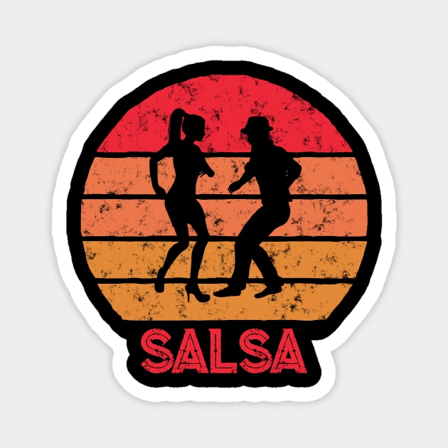 Salsa Sunset Dancing Design Magnet by echopark12