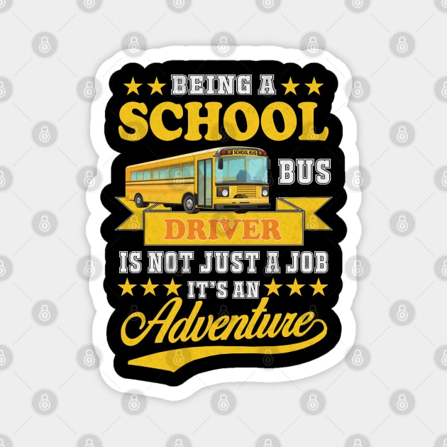 School Bus Driver Magnet by Bananagreen