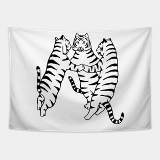 Tigers dancing Tapestry