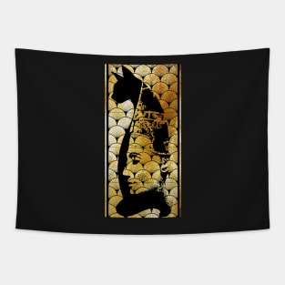 art deco egyptian cat Tapestry