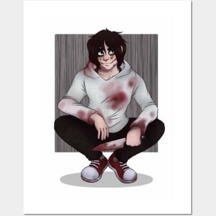 Jeff The Killer Anime Girl Poster for Sale by teyoid