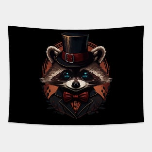 Raccoon Top Hat Tapestry