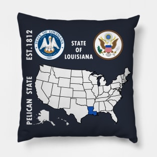 State of Louisiana Pillow