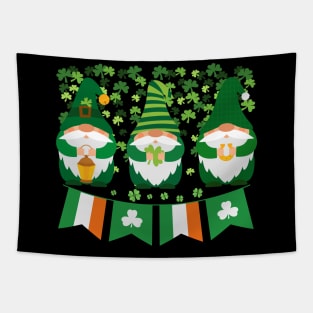 Gnomies Ireland Flag St. Patrick's Day Tapestry