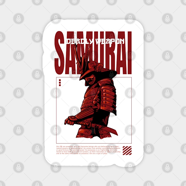 Deadly Weapon Samurai Magnet by Wagum Std