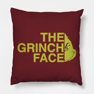 The Grinchy Face Pillow