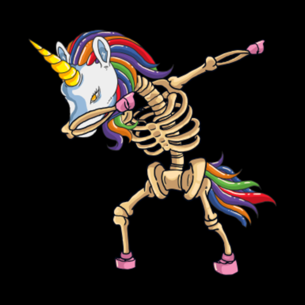 unicorn skeleton figure