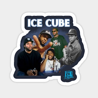 Retro Ice Cube Graphic Magnet