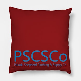 PSCSCo Barn Red & Sky Blue Pillow