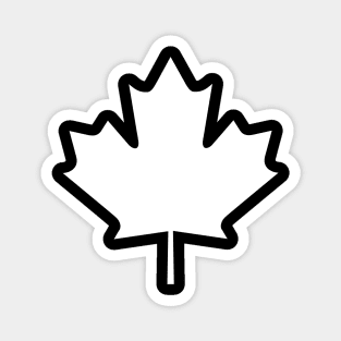 Image: Canada maple leaf (white) Magnet