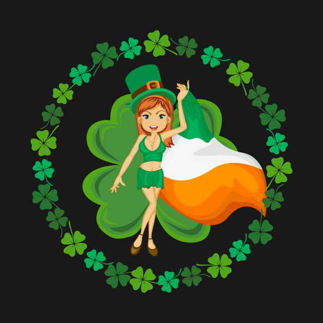 Irish Girl by Bear Tees