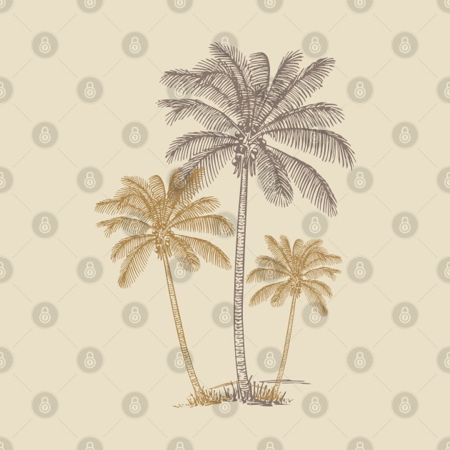 Retro vintage palm trees by Nano-none