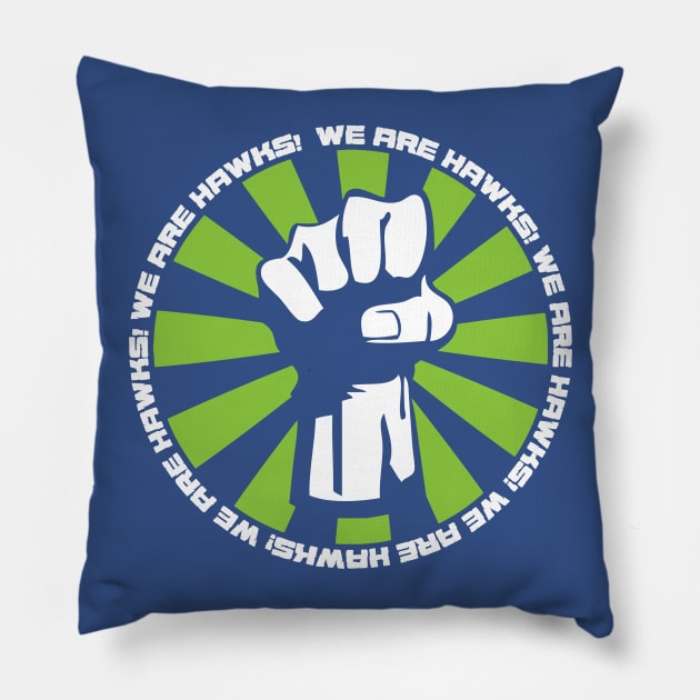 We Are Hawks Pillow by futiledesigncompany