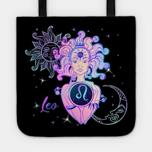 Leo Astrology Horoscope Zodiac Birth Sign Gift for Women Tote