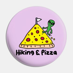 Hiking And Pizza Pin