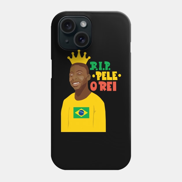 Pele - Famous footballers - R.I.P Pele Phone Case by Boogosh