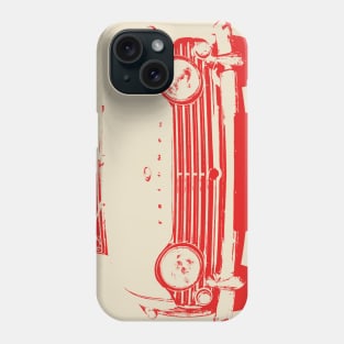 Triumph TR4A 1960s British classic car monoblock red Phone Case