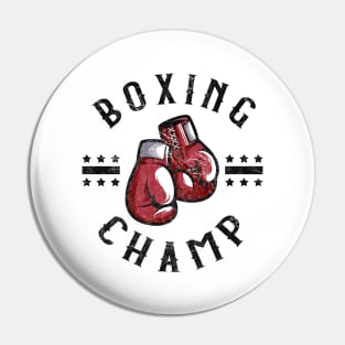 Boxing Champ Martial Arts Boxing Fighter Boxer Pin