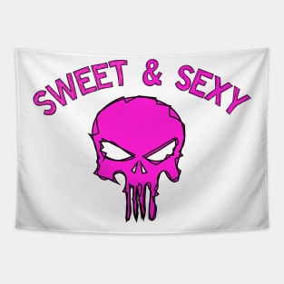 sweet & sexy pink skull Tapestry