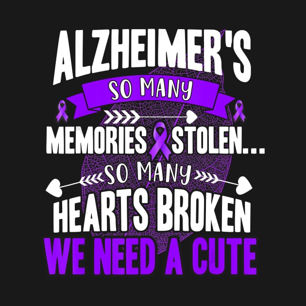 SO MANY MEMORIES STOLEN LEAVES ALZHEIMER AWARENESS Gift by thuylinh8