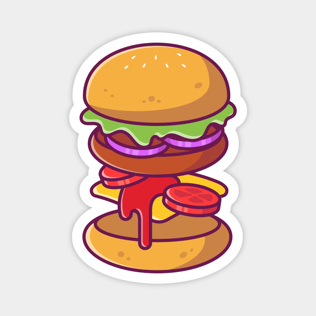 Burger Ingredients Magnet by Catalyst Labs