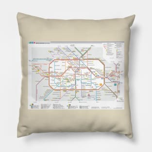 Berlin subway map Pillow