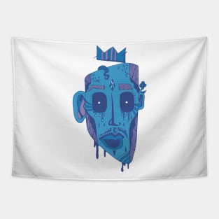 Mountain Blue Strange King Juan Tapestry