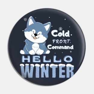 Winter's Joy: Cold Front Command Pin
