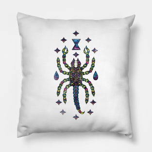 Trippy Scorpion Desert Arachnid Land Octopus Pillow