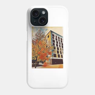 Angular building abstract design Phone Case