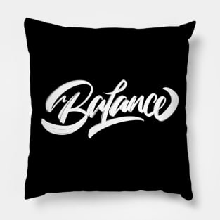 Lettering Design “Balance” Pillow