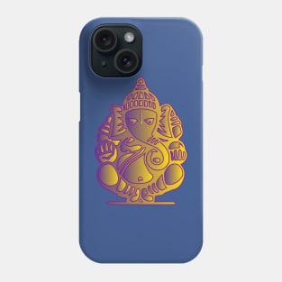 GANESHA gold & purple Phone Case