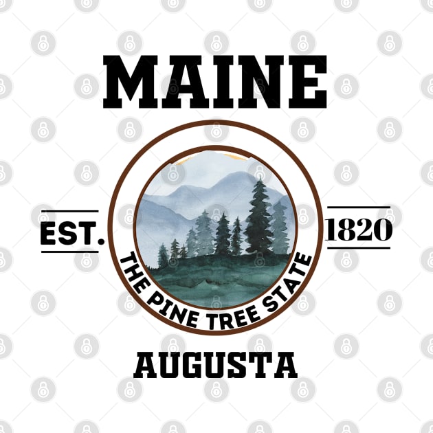 Maine state by Freaky Designer