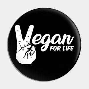 Victor vegan For Life Design Pin