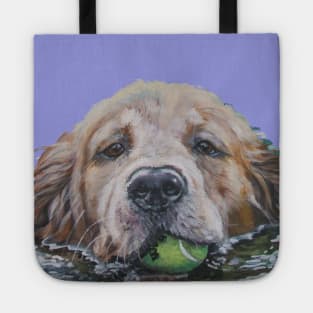 Golden Retriever Fine Art Painting Tote